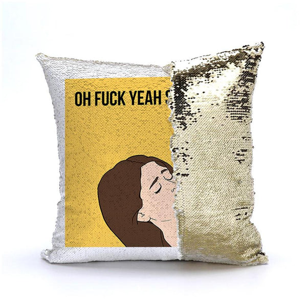 Fuck Yea Spread It Meme Sequin Pillow sequin pillow Podify Gold 
