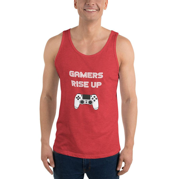 Gamers Rise Up Tank Top shopyourmeme Red Triblend XS 