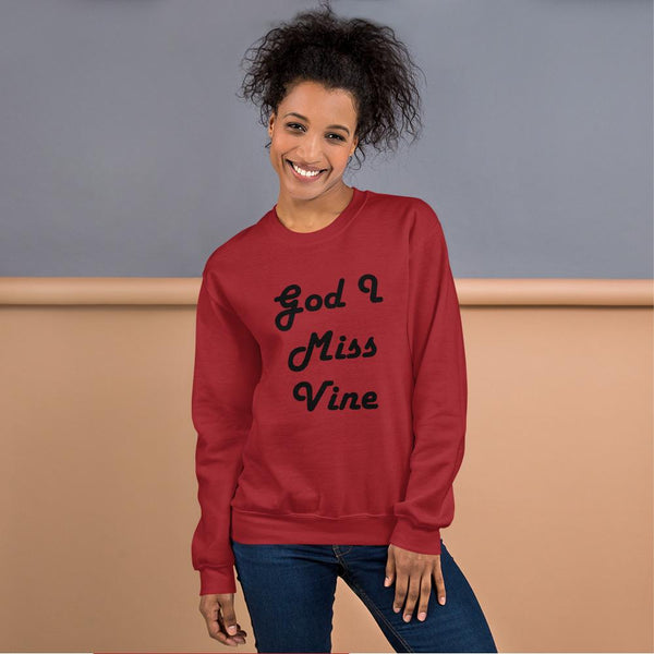 God I Miss Vine Sweatshirt shopyourmeme Red S 