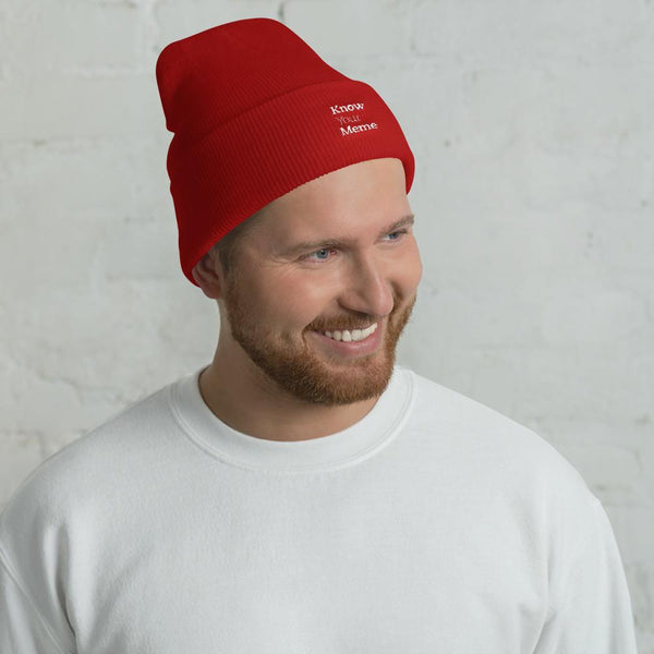 Know Your Meme Cuffed Beanie shopyourmeme Red 