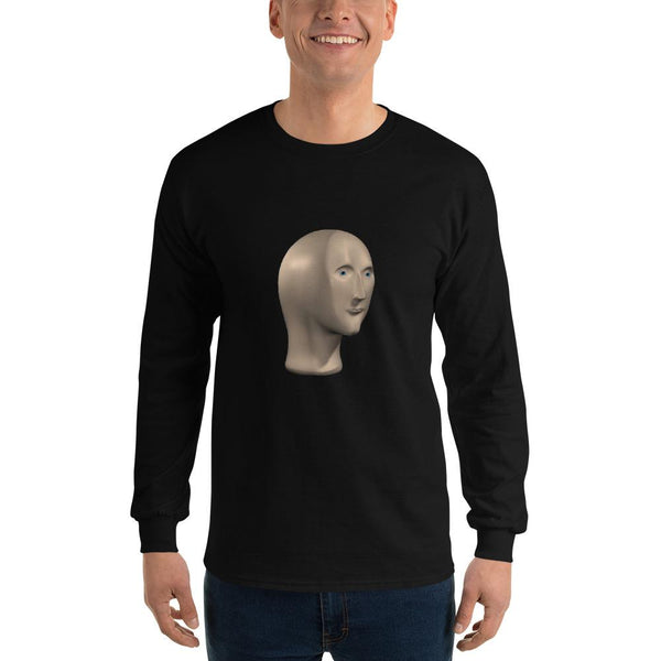Meme Man Long Sleeve T-Shirt shopyourmeme Black S 