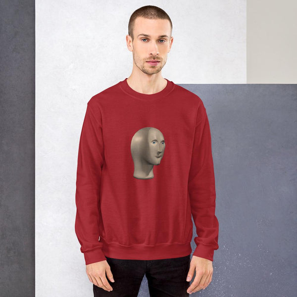 Meme man Sweatshirt shopyourmeme Red S 