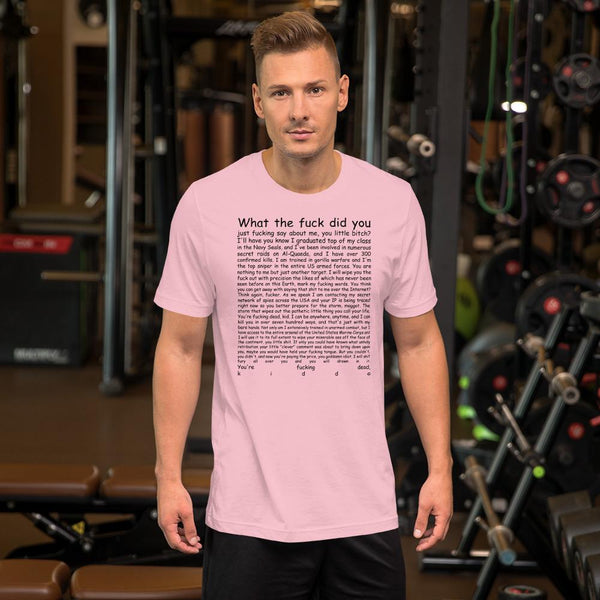 Navy Seal Copypasta T-Shirt shopyourmeme Pink S 