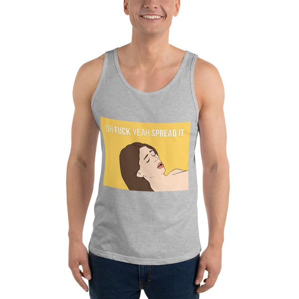 Oh Fuck Yeah Spread It Tank Top shopyourmeme Athletic Heather XS 