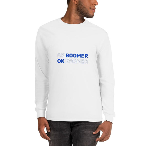 OK Boomer Long Sleeve T-Shirt The Meme Store White S 