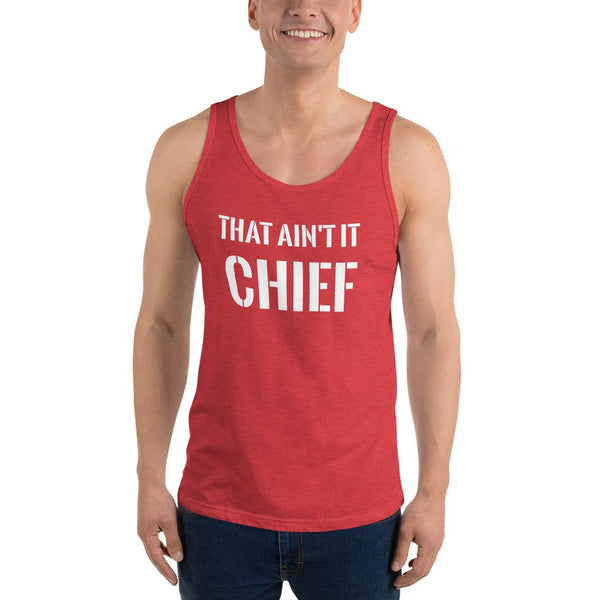 This Aint It Chief Tank Top The Meme Store Red Triblend XS 